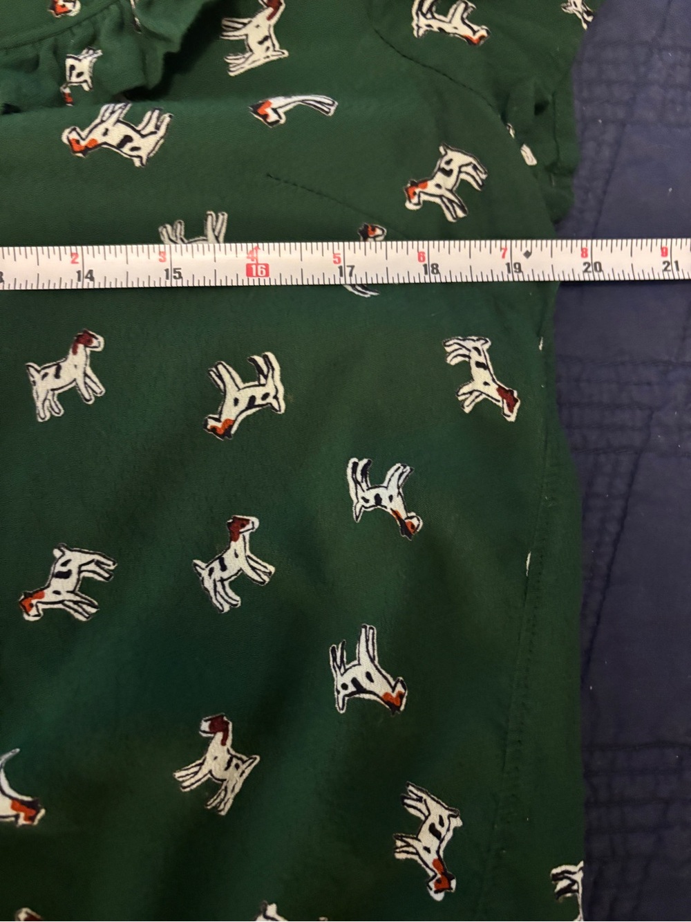Maeve by Anthropologie Adagio Dog Print Ruffle Blouse - Picture 5 of 5